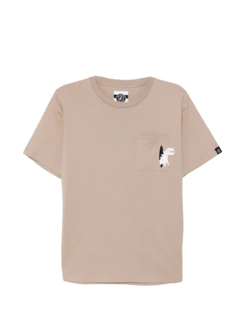SPORT b. by agnès b. dino-patch pocket T-shirt Brown 1412QF6W