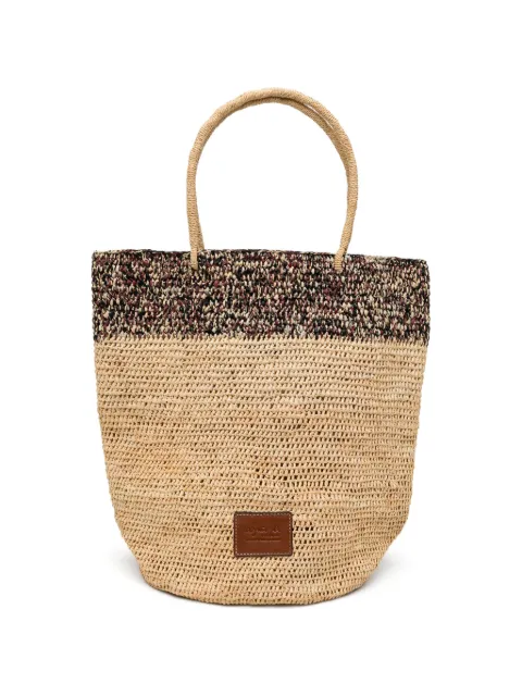 agnès b. raffia tote bag Neutrals P908VB30