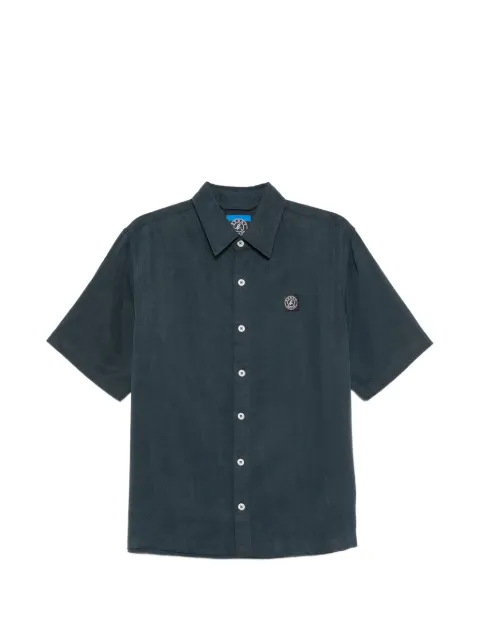 SPORT b. by agnès b. logo-patch shirt Blue C638QUC4