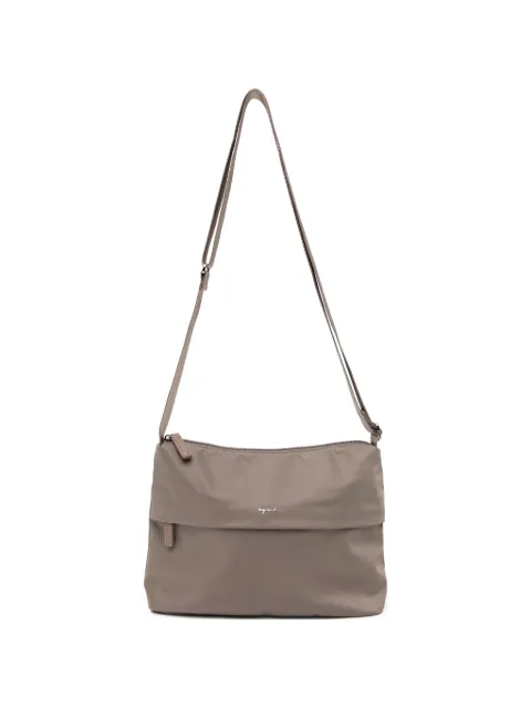 agnès b. logo-embossed shoulder bag Brown O107VN01