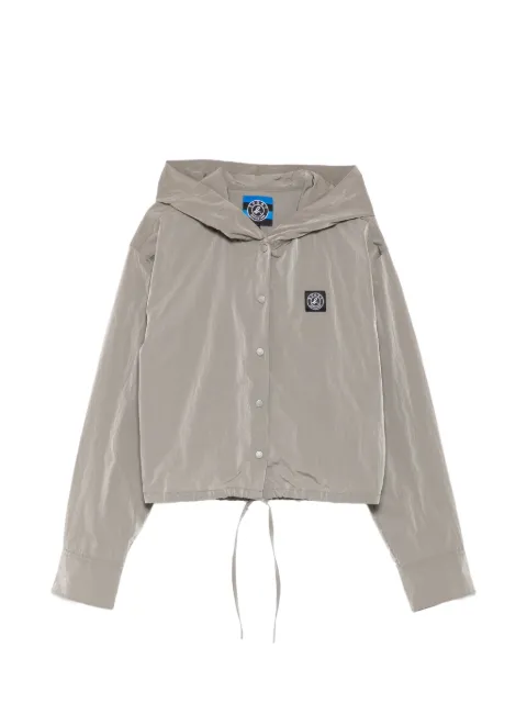 SPORT b. by agnès b. hooded pleated dress Brown C711QT2T