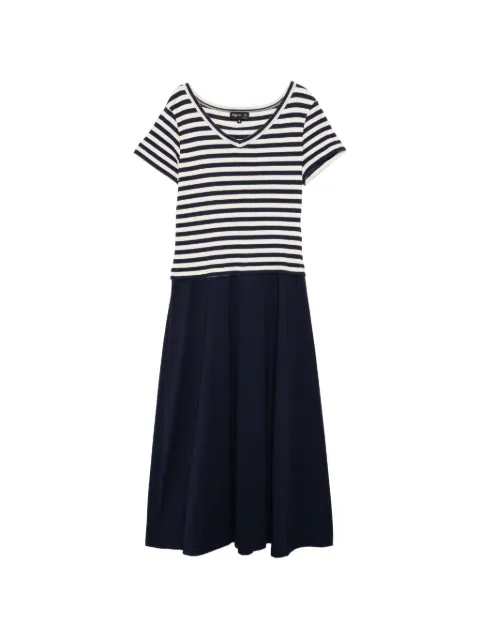 agnès b. striped midi dress Blue QC59NZ24