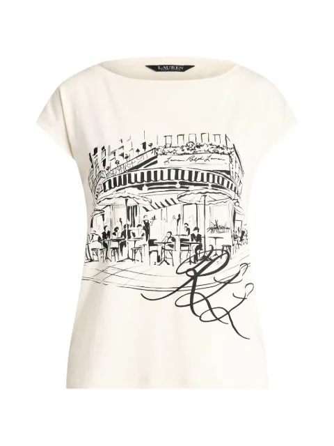 Lauren Ralph Lauren Lauren Petite graphic T-shirt Neutrals 200933300001