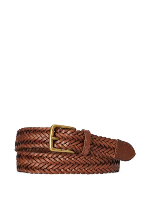 Polo Ralph Lauren braided buckle belt Brown 405805019002