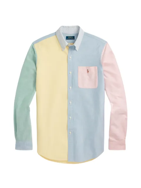 Polo Ralph Lauren colour-block pocket shirt Yellow 710967909001