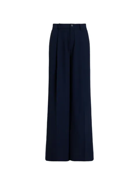 Lauren Ralph Lauren pleated wide-leg trousers Blue 200P11537