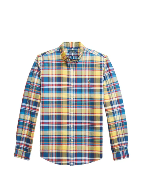 Polo Ralph Lauren plaid long-sleeved shirt Yellow 710922319004