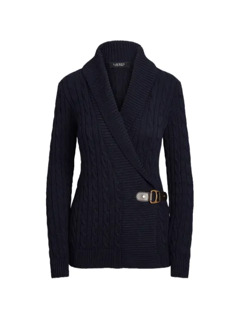 Lauren Ralph Lauren cable-knit belted cardigan Blue 200954915