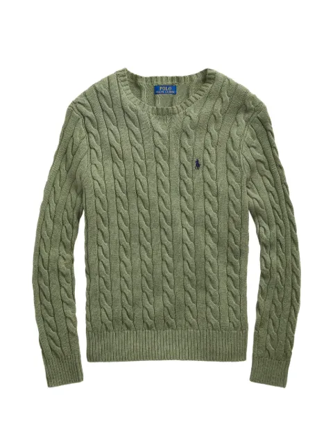 Polo Ralph Lauren cable-knit crew-neck sweater Green 710918998011