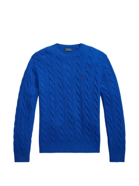 Polo Ralph Lauren cable-knit crew-neck sweater Blue 710892478012