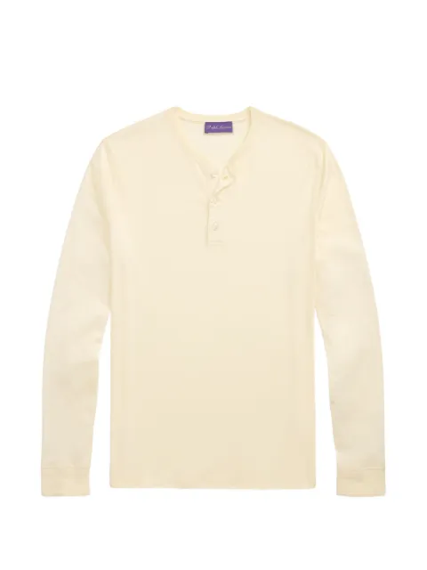Polo Ralph Lauren buttoned henley top Neutrals 790880729012