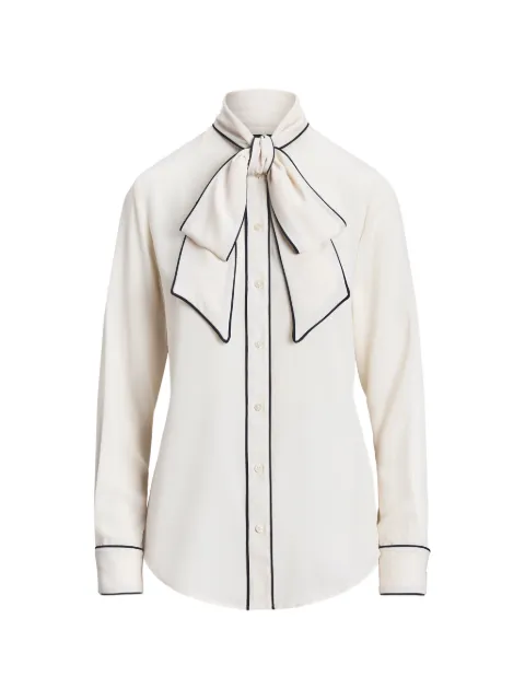 Lauren Ralph Lauren tie-neck blouse Neutrals 200P06220001