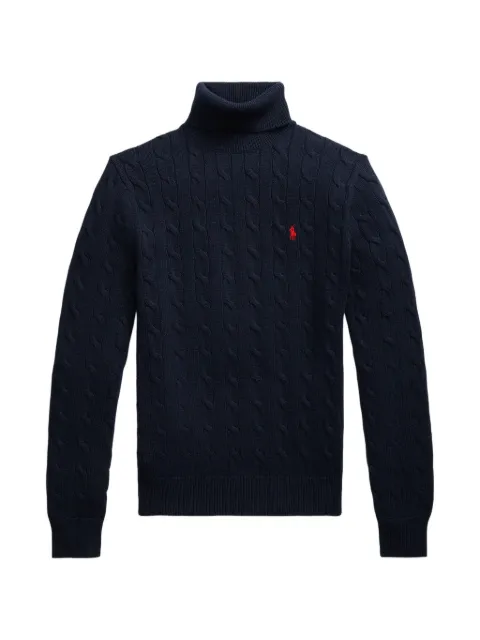 Polo Ralph Lauren cable-knit roll-neck sweater Blue 710956468004