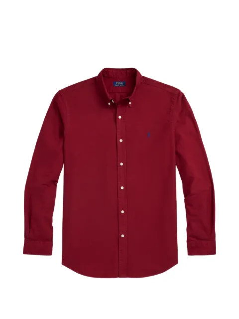 Polo Ralph Lauren logo-embroidered button-down shirt Red 710798540049