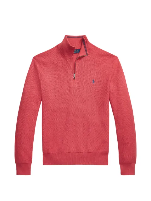 Polo Ralph Lauren quarter-zip mesh sweater Red 710920648024