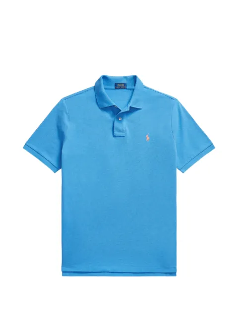 Polo Ralph Lauren logo-embroidered piqué polo shirt Blue 710574020550