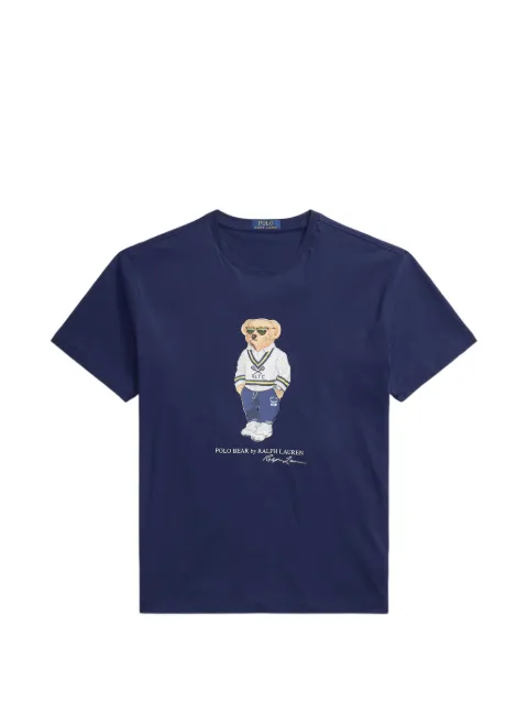 Polo Ralph Lauren Polo Bear graphic-print T-shirt Blue 710B15731001