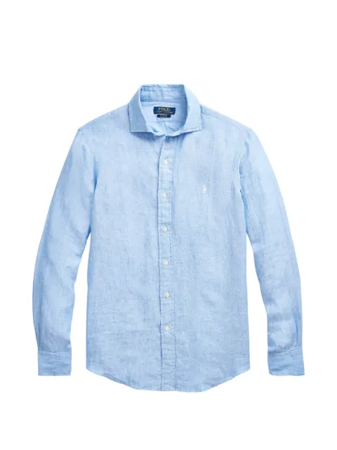 Polo Ralph Lauren logo-embroidered shirt Blue 710799705001