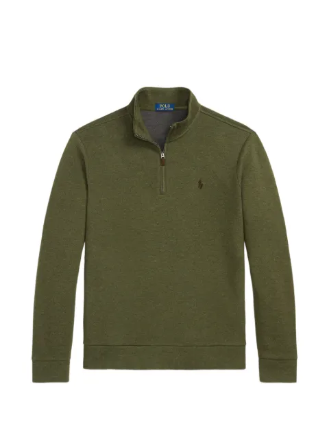 Polo Ralph Lauren quarter-zip logo-embroidered sweater Green 710953534004