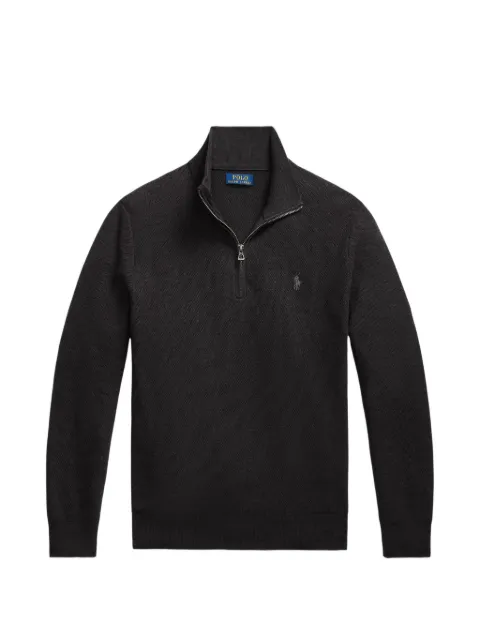 Polo Ralph Lauren quarter-zip waffle-knit sweater Grey 710920648010