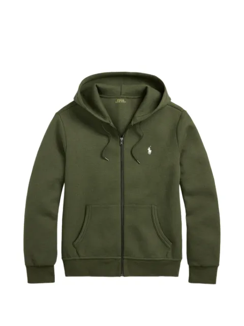 Polo Ralph Lauren logo-embroidered zip-up hoodie Green 710883329058