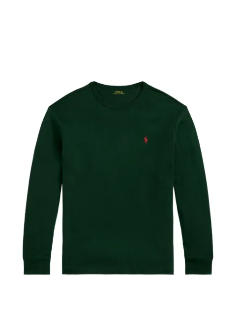 Polo Ralph Lauren logo-embroidered long-sleeve T-shirt Green 710842632014