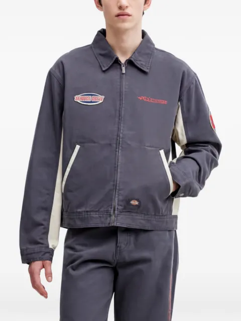 DICKIES Nashport patch-detailed contrast canvas jacket Grey DK0A89FD0CH