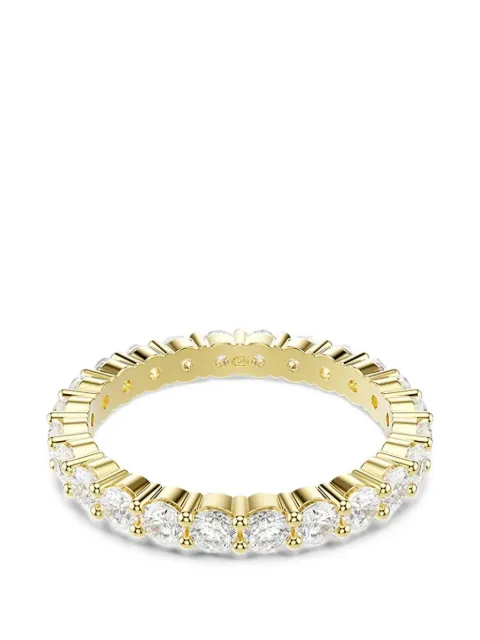 Swarovski Matrix Vittore crystal-embellished eternity ring Gold 5750615