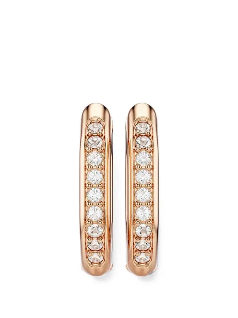 Swarovski Dextera crystal-embellished hoop earrings Pink 5743798