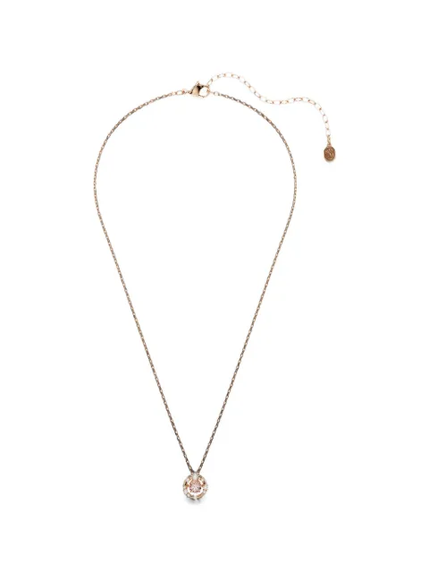 Swarovski Constella crystal-embellished circular necklace Pink 5744244