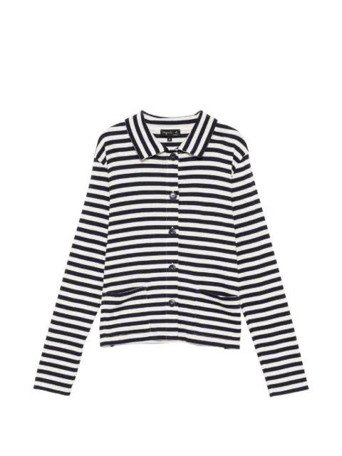 agnès b. Alberto striped cardigan Blue EDD1JGF3