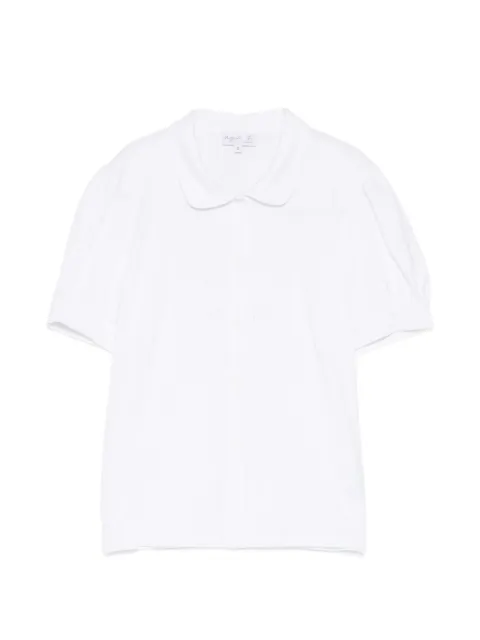 agnès b. Tamarin broderie-anglasise puff-sleeve blouse White FS47JIB4