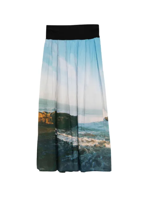 agnès b. Grand Hotel midi skirt Blue O829NZ10