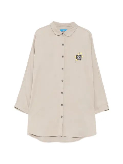SPORT b. by agnès b. logo patched cape shirt Neutrals C057QUC4