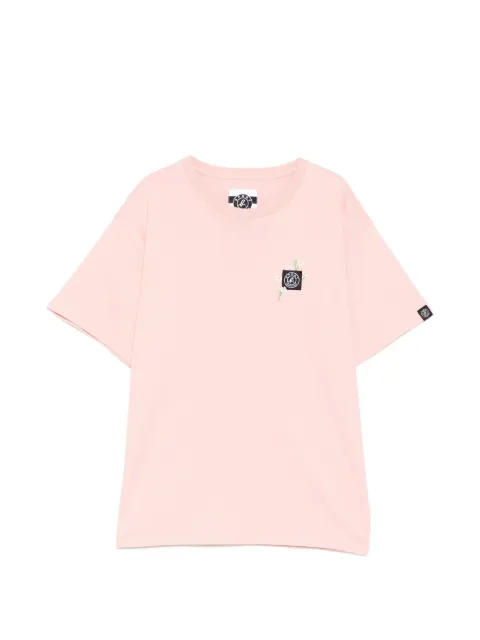 SPORT b. by agnès b. floral label T-shirt Pink 1698QF6U