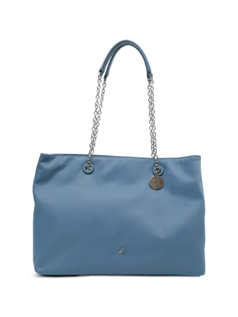 agnès b. chain-link logo-plaque tote bag Blue P953VNU7