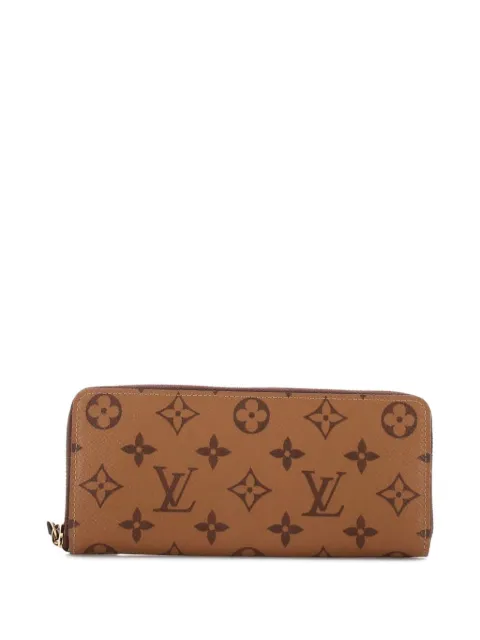 Louis Vuitton Pre-Owned Clemence Wallet Reverse Monogram Canvas small wallets Brown K7BOY4FGR1Z8MS8H
