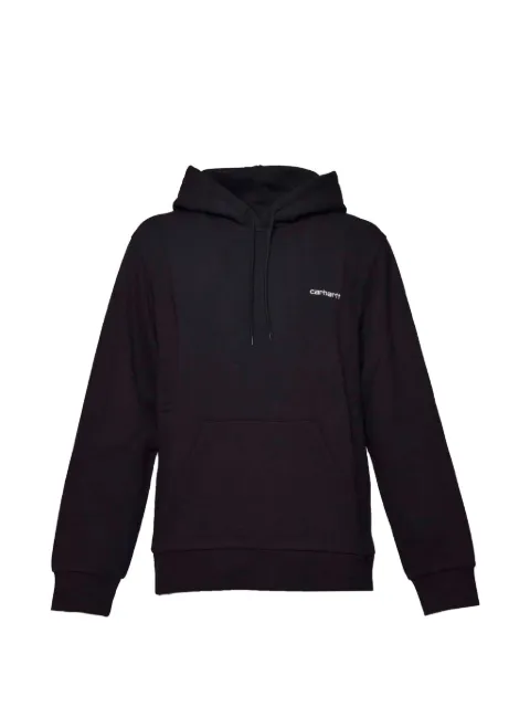 Carhartt WIP long-sleeve embroidered hoodie Black I0336580D2