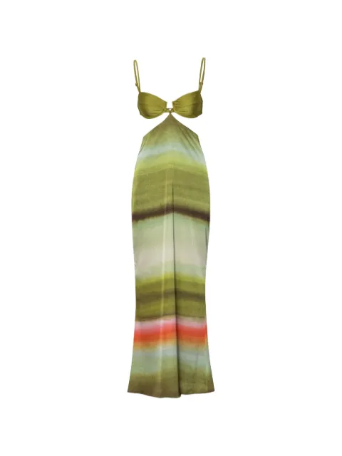 Baobab Kalina open-back cutout-design dress Green 6411166