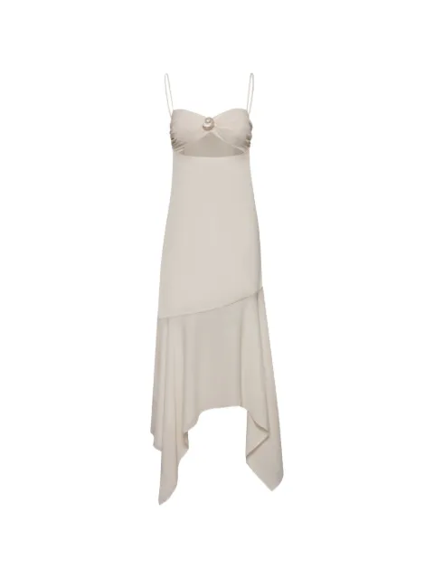Baobab Josefina maxi shell-motif cutout-design dress Neutrals 6300166