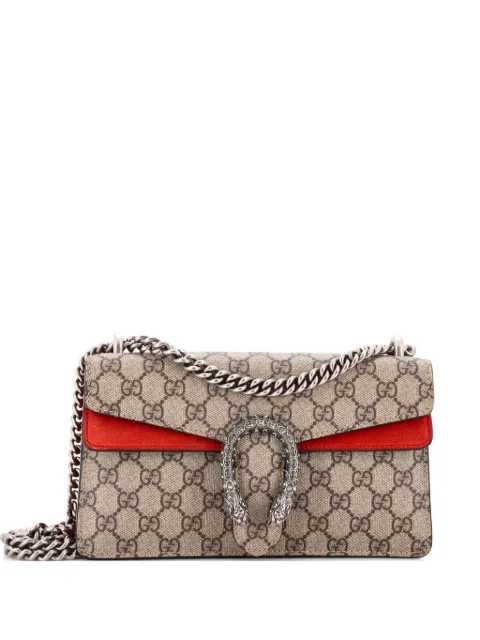Gucci Pre-Owned Dionysus Bag GG Coated Canvas with Crystal Embellished Metal Small shoulder bag Brown AUZKFK4Q0WYFPL33
