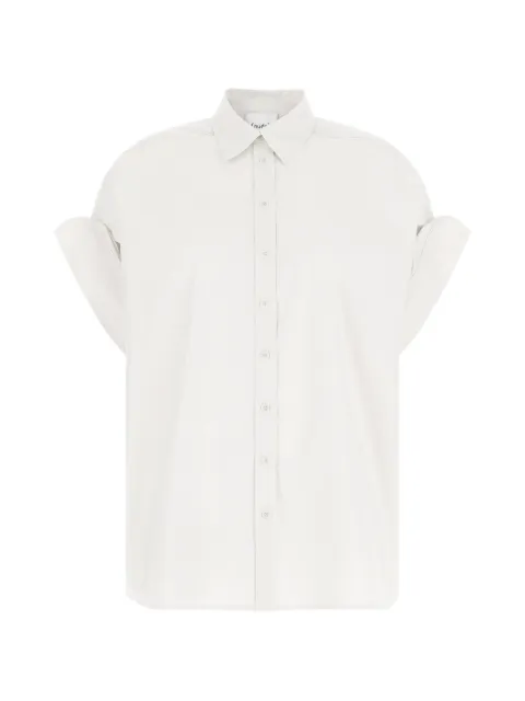 Nude poplin cotton shirt White 1103E2638601