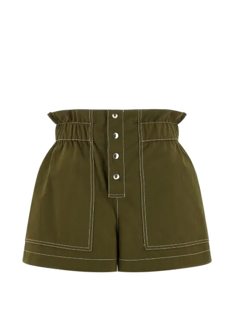 Marni contrast-stitching shorts Green PAMA0636A1UTC57100V56