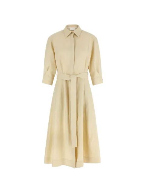 P.A.R.O.S.H. knotted belt shirt dress Neutrals D726153RAISA26003