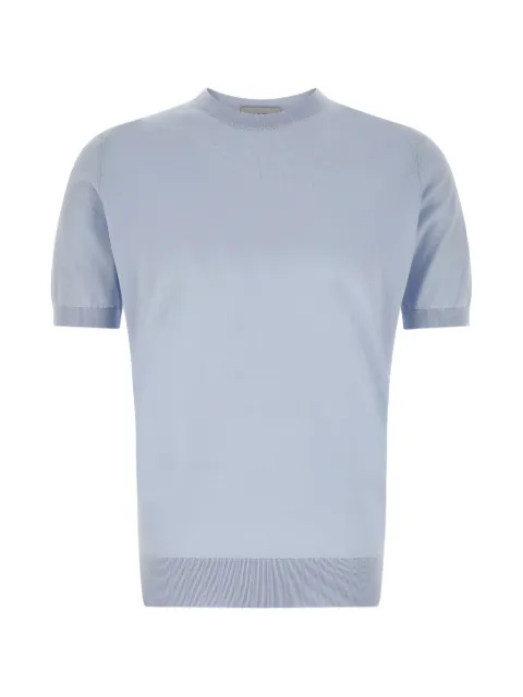 John Smedley Kempton crew-neck T-shirt Blue KEMPTONDEW