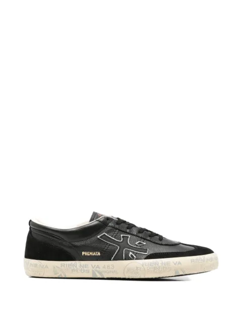 Premiata David logo-patch sneakers Black 8285
