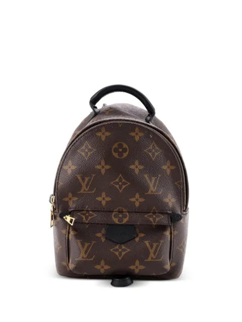 Louis Vuitton Pre-Owned Palm Springs Monogram Canvas Mini backpack Brown N0YCU91085Q29KV0