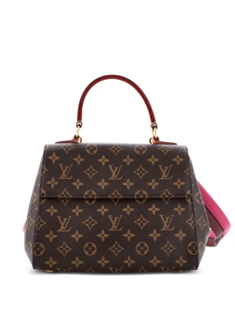 Louis Vuitton Pre-Owned Cluny Top Handle Bag Monogram Canvas BB satchel Brown FOW13V1JQBKO0IR5