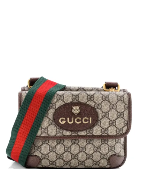 Gucci Pre-Owned Neo Vintage Flap Messenger GG Coated Canvas Small crossbody bag Brown V7DSL3N42LXGLMMC