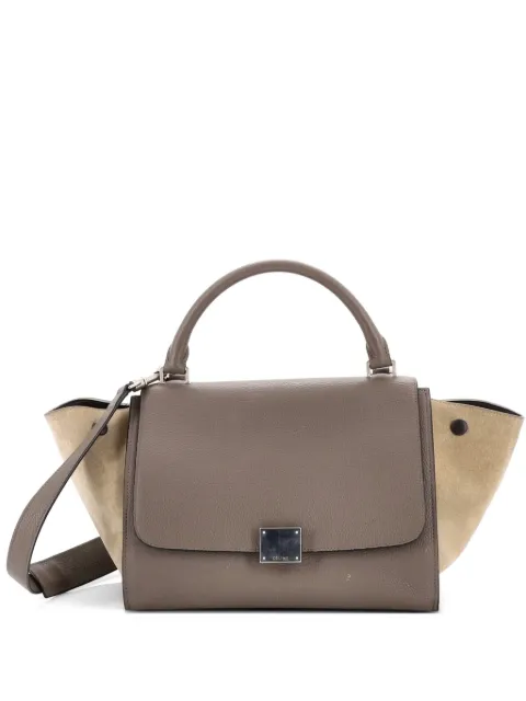 Celine Pre-Owned Trapeze Bag Leather Small satchel Grey S0PA04F4WTSJRPLZ